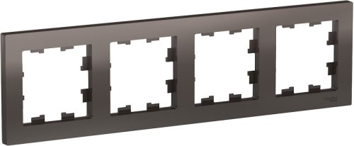 Рамка универсальная Systeme Electric AtlasDesign 4-м. мокко картинка